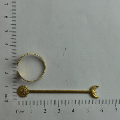 AC LATÃO ANEL REGULAVÉL SOL E LUA