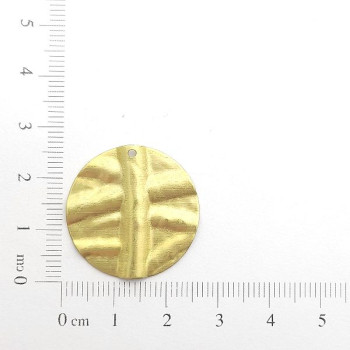 AC LATÃO REDONDO 25,8MM AMASSADO 1 FURO