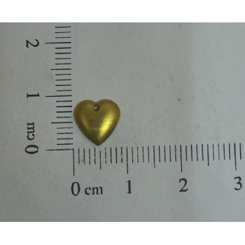 AC LATÃO CORAÇÃO M ABL LISO 1 FURO