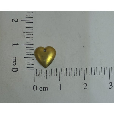 AC LATÃO CORAÇÃO M ABL LISO 1 FURO