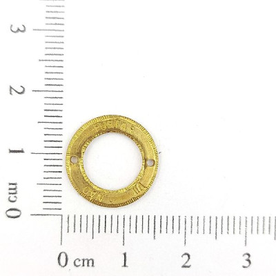 AC LATÃO REDONDO P VZD MANDAMENTO VII 2 FUROS