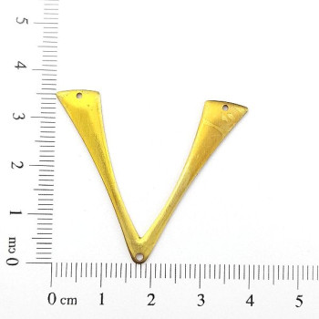 AC LATÃO FORQUILHA LISA 3 FUROS