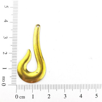 AC LATÃO GANCHO LISO ESQUERDO 1 FURO