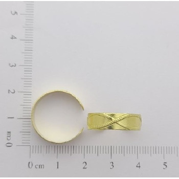 AC LATÃO ANEL REGULAVÉL FINO INFINITO S/ FURO