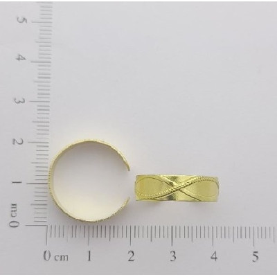 AC LATÃO ANEL REGULAVÉL FINO INFINITO S/ FURO