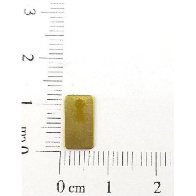 AC LATÃO RETANGULO LISO S/FURO