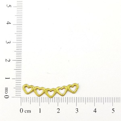 AC LATÃO CANGA 5 CORAÇÕES S/ ARG
