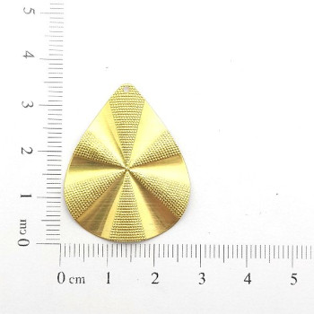 AC LATÃO GOTA G ONDULADA LISO TXT 1 FURO