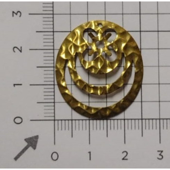 AC LATÃO REDONDO G TXT VZD CHATAO SS20 1 FURO