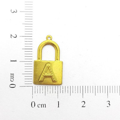 AC LATÃO CADEADO LETRA 