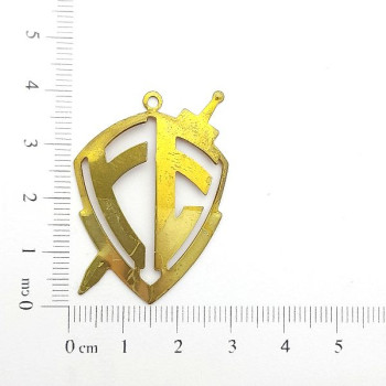 AC LATÃO ESCUDO FÉ G VZD LISO 1 ARG