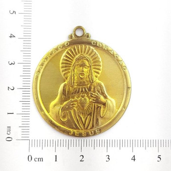 AC LATÃO MEDALHA G SC DE JESUS RESINA 1 ARG