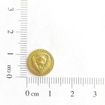 AC LATÃO REDONDO P 1,5MM LEÃO DE JUDÁ BORDA S/ ARG