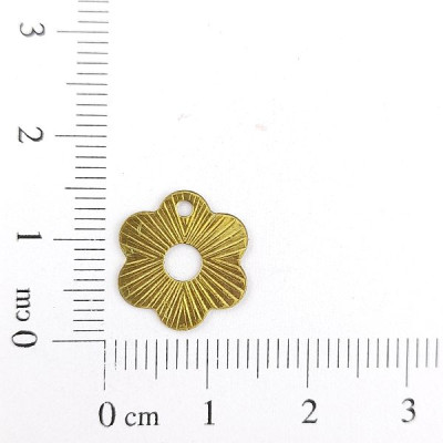 AC LATÃO FLOR TXT RISCOS VZD 1 FURO