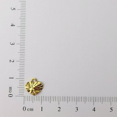 AC LATÃO CORAÇÃO MINI 10MM AMASSADO 1 ARG