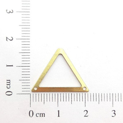 AC LATÃO TRIANGULO VZD LISO 2 FUROS