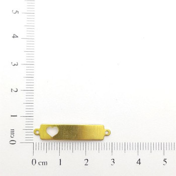 AC LATÃO PLAQUINHA INFANTIL CORAÇÃO