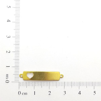 AC LATÃO PLAQUINHA INFANTIL CORAÇÃO