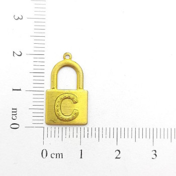 AC LATÃO CADEADO LETRA 