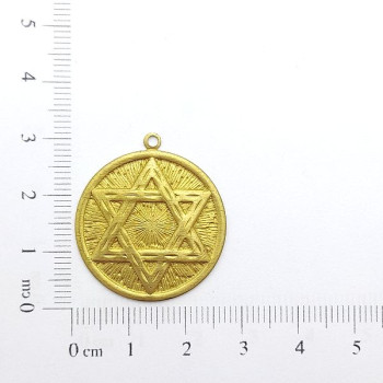 AC LATÃO REDONDO G ESTRELA DE DAVI 1 ARG