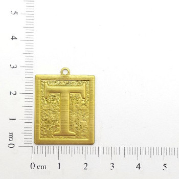 AC LATÃO PLACA TXT LETRA T 1 ARG