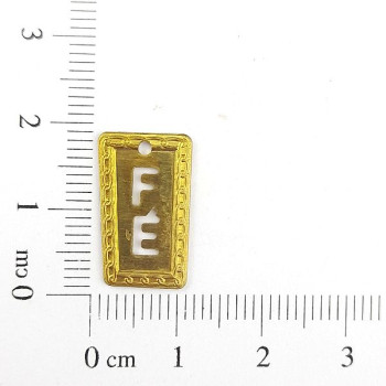 AC LATÃO RETANGULO FÉ VZD 1 FURO