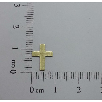 AC LATÃO CRUZ 12MM LISA RETA S/ FURO