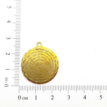 AC LATÃO MEDALHA VÓRTICE PAI NOSSO 1 ARG