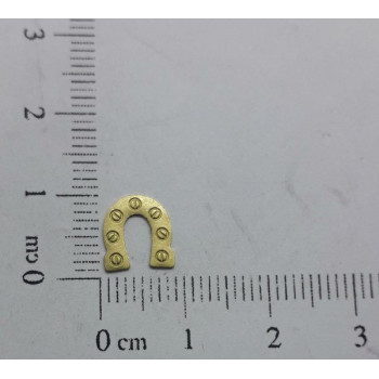 AC LATÃO FERRADURA M 9MM S/ FURO