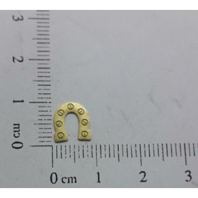 AC LATÃO FERRADURA M 9MM S/ FURO