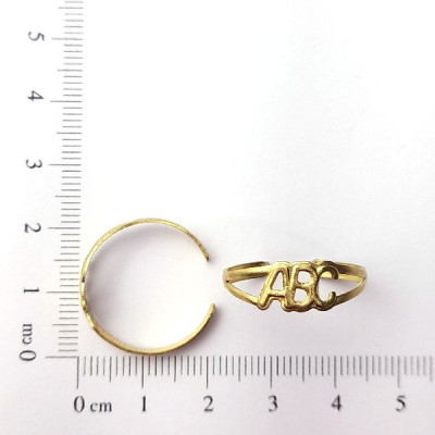 AC LATÃO ANEL RGEULÁVEL ABC ARO 14 AO 21