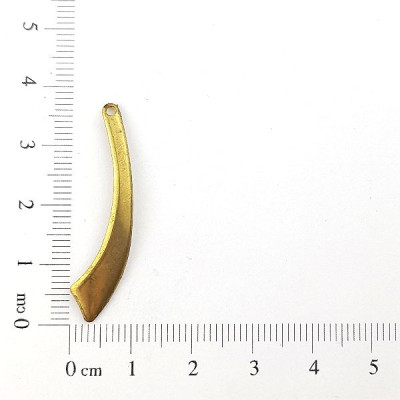 AC LATÃO VIRGULA LISA ABL ESQUERDO 1 FURO