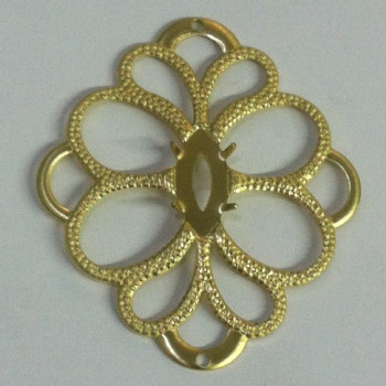 AC LATÃO FLOR G VZD NAVETE 7X15 2 FUROS