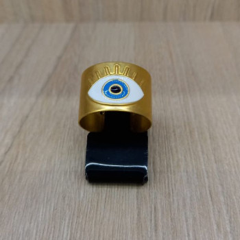 ANEL OLHO GREGO RESINADO REGULÁVEL 2 FUROS