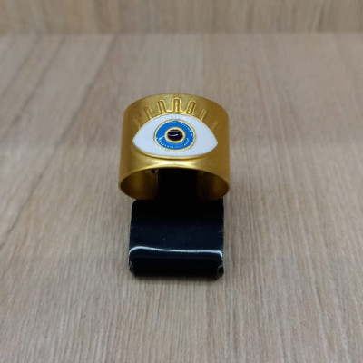 ANEL OLHO GREGO RESINADO REGULÁVEL 2 FUROS