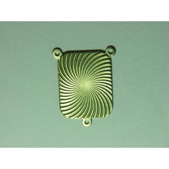 AC LATÃO TERÇO PLACA RISCOS