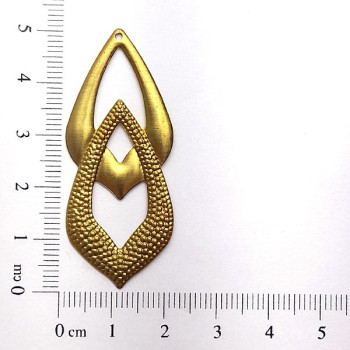 AC LATÃO GOTAS MIX TXT E LISO 1 FURO