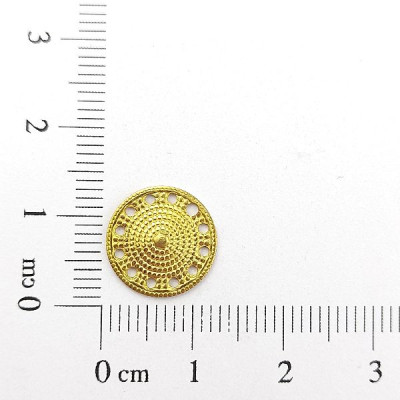 AC LATÃO REDONDO P BOLINHAS BORDA FUROS