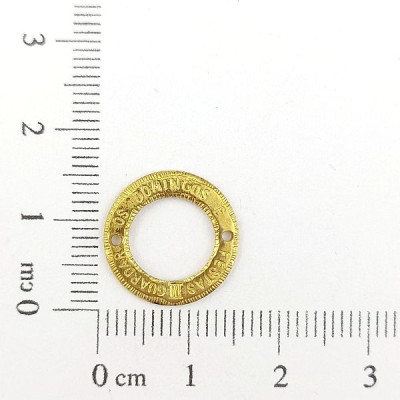 AC LATÃO REDONDO P VZD MANDAMENTO III 2 FUROS