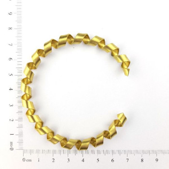 AC LATÃO BRACELETE TORCIDO MACARRÃO