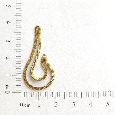 AC LATÃO GANCHO DIREITO TXT LINHAS VZD 1 FURO