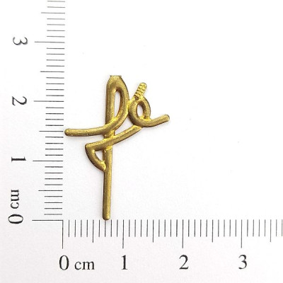 AC LATÃO FÉ G CURSIVA S/ ARG