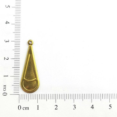 AC LATÃO GOTA M LISA CHEIA RESINA 1 ARG