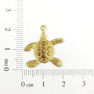 AC LATÃO TARTARUGA 3D 1 ARG