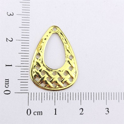 AC LATÃO GOTA M VZD TRANÇADA 1 FURO