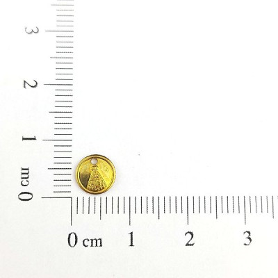 AC LATÃO REDONDO MINI NSS SRA APARECIDA 1 FURO