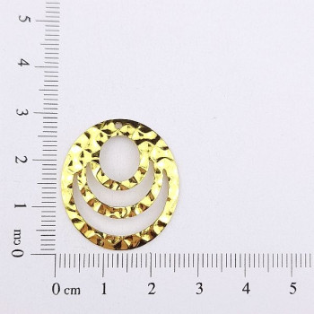 AC LATÃO REDONDO G TXT VZD BAIXO 1 FURO