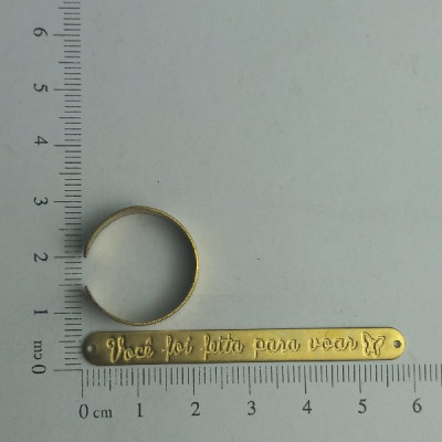 AC LATÃO ANEL REGULAVÉL VOCE FOI FEITA PARA VOAR