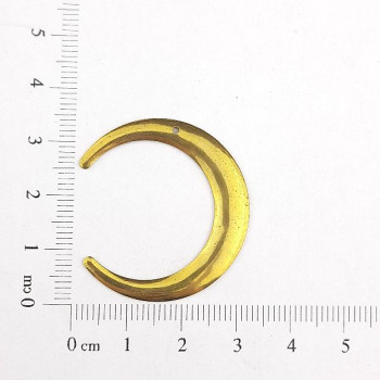 AC LATÃO MEIA LUA LISA DIREITO 1 FURO