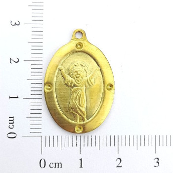 AC LATÃO MEDALHA DIVINO NINO PEDRAS 1 ARG